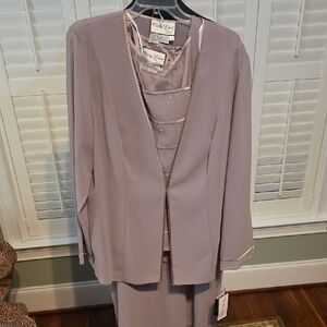 NWT Women's Lavender Skirt Suit Blazer by Misty Lane Evening